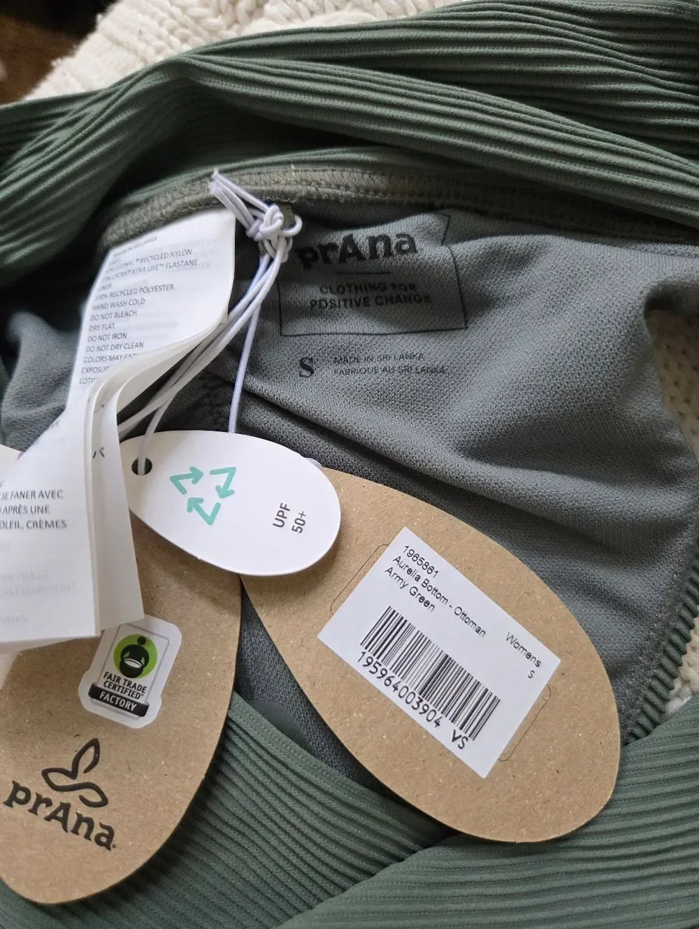 Prana Aurelia High Rise Swim Bottoms Sz Sm